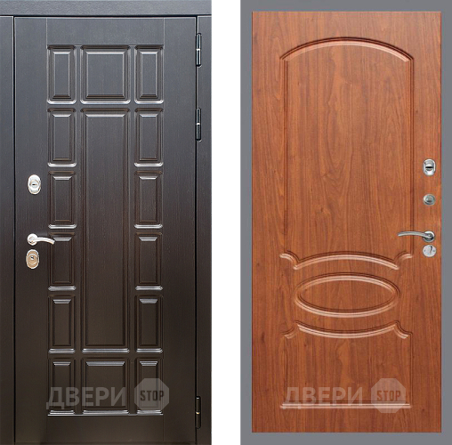 Входная металлическая Дверь Стоп НЬЮ ЙОРК ФЛ-128 Береза мореная в Ногинск