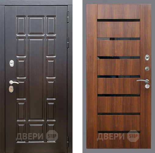 Входная металлическая Дверь Стоп НЬЮ ЙОРК СБ-14 Орех бренди в Ногинск