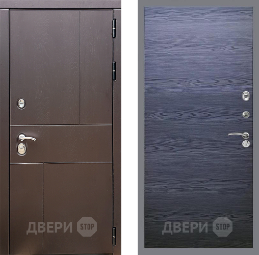 Дверь Стоп УРБАН Гладкая Дуб тангенальный черный в Ногинск