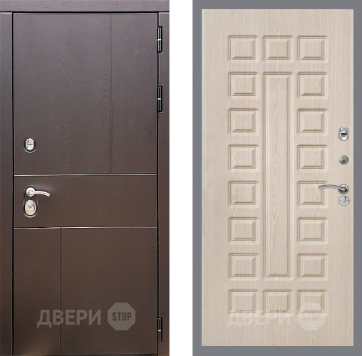 Входная металлическая Дверь Стоп УРБАН ФЛ-183 Беленый дуб в Ногинск