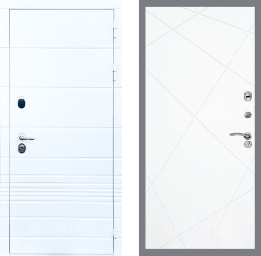 Входная металлическая Дверь Стоп ТРЕНДО ФЛ-291 Силк Сноу в Ногинск