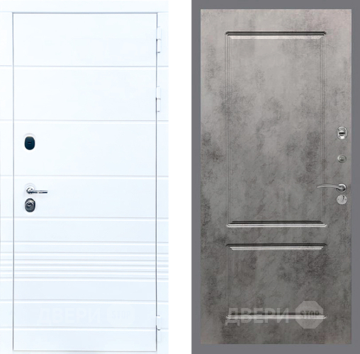 Входная металлическая Дверь Стоп ТРЕНДО ФЛ-117 Бетон темный в Ногинск