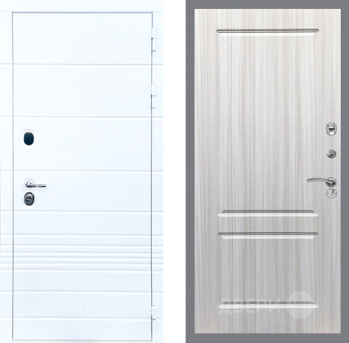 Входная металлическая Дверь Стоп ТРЕНДО ФЛ-117 Сандал белый в Ногинск