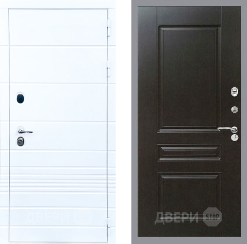 Входная металлическая Дверь Стоп ТРЕНДО ФЛ-243 Венге в Ногинск