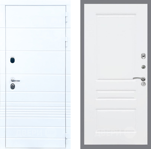 Входная металлическая Дверь Стоп ТРЕНДО ФЛ-243 Силк Сноу в Ногинск