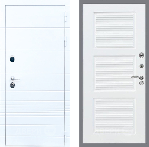 Входная металлическая Дверь Стоп ТРЕНДО ФЛ-1 Силк Сноу в Ногинск