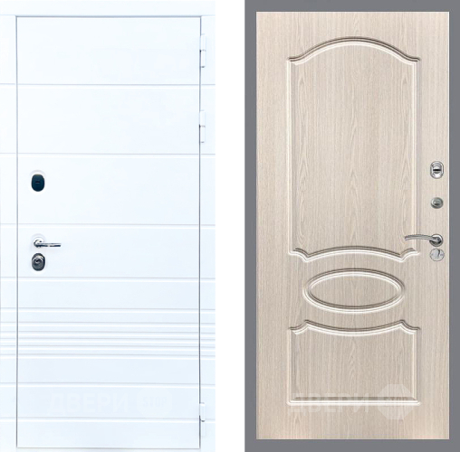 Дверь Стоп ТРЕНДО ФЛ-128 Беленый дуб в Ногинск