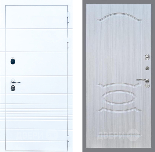 Входная металлическая Дверь Стоп ТРЕНДО ФЛ-128 Сандал белый в Ногинск