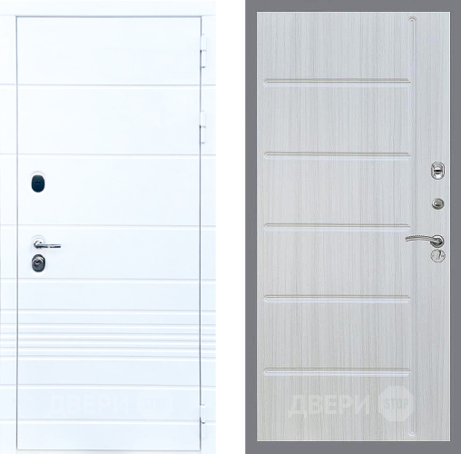 Входная металлическая Дверь Стоп ТРЕНДО ФЛ-102 Сандал белый в Ногинск