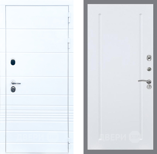 Входная металлическая Дверь Стоп ТРЕНДО ФЛ-68 Силк Сноу в Ногинск