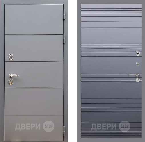 Входная металлическая Дверь Стоп АРТ ГРАФИТ Лайн Силк титан в Ногинск