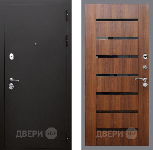 Входная металлическая Дверь Стоп КЛАССИК Шагрень СБ-14 Орех бренди в Ногинск