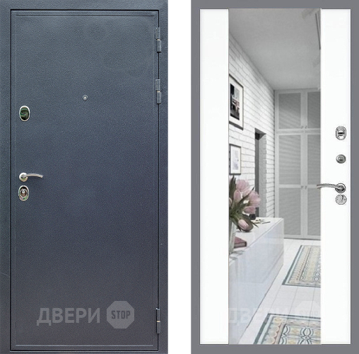 Дверь Стоп СИЛЬВЕР Зеркало СБ-16 Силк Сноу в Ногинск