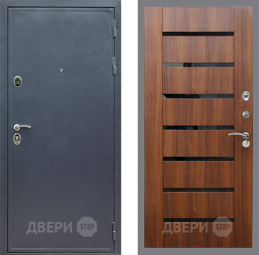 Входная металлическая Дверь Стоп СИЛЬВЕР СБ-14 Орех бренди в Ногинск