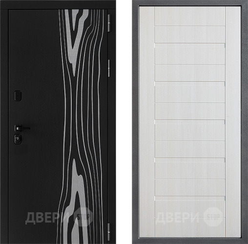 Входная металлическая Дверь Дверной континент ДК-12 ФЛ-70 Лиственница белая в Ногинск