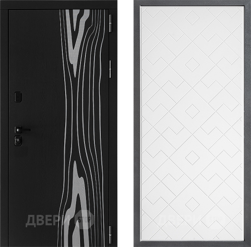 Входная металлическая Дверь Дверной континент ДК-12 ФЛ-Тиффани Белый софт в Ногинск