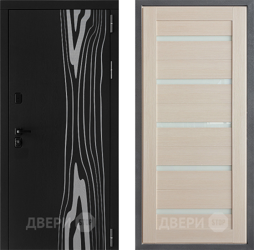 Входная металлическая Дверь Дверной континент ДК-12 ФЛ-47 Лиственница белая в Ногинск