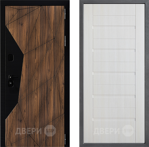 Входная металлическая Дверь Дверной континент ДК-11 ФЛ-70 Лиственница белая в Ногинск