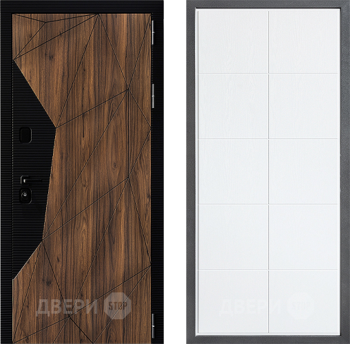 Входная металлическая Дверь Дверной континент ДК-11 ФЛ-Кватро Белое дерево в Ногинск