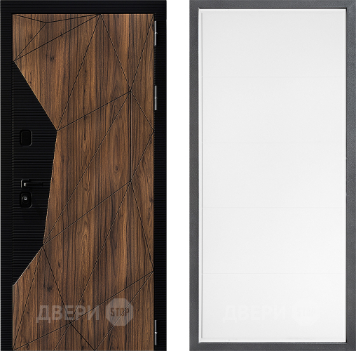 Входная металлическая Дверь Дверной континент ДК-11 ФЛ-649 Белый софт в Ногинск