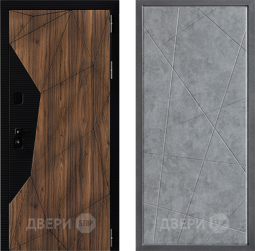 Входная металлическая Дверь Дверной континент ДК-11 ФЛ-655 Бетон серый в Ногинск