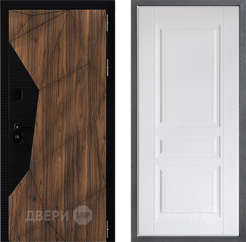 Входная металлическая Дверь Дверной континент ДК-11 ФЛ-243 Альберо Браш серебро в Ногинск