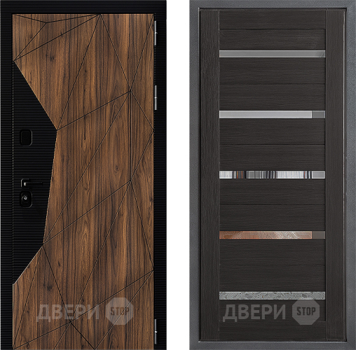 Входная металлическая Дверь Дверной континент ДК-11 ФЛ-47 Венге в Ногинск