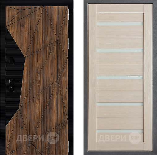 Входная металлическая Дверь Дверной континент ДК-11 ФЛ-47 Лиственница белая в Ногинск