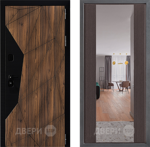 Дверь Дверной континент ДК-11 ФЛЗ-1 Зеркало Венге в Ногинск