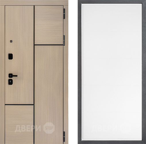 Входная металлическая Дверь Дверной континент ДК-14 ФЛ-649 Белый софт в Ногинск