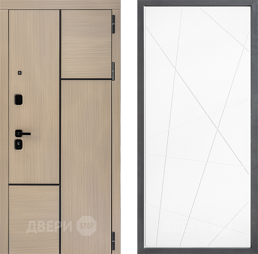 Входная металлическая Дверь Дверной континент ДК-14 ФЛ-655 Белый софт в Ногинск