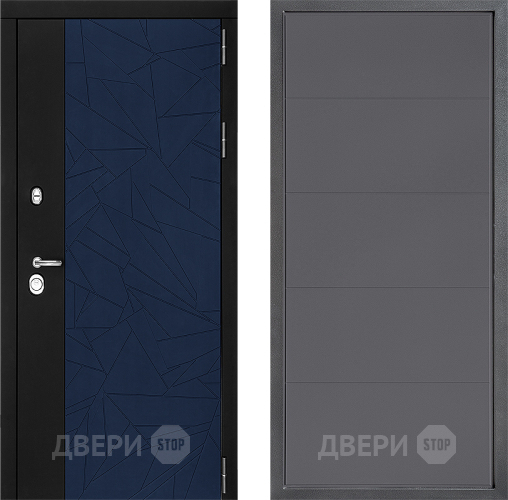 Входная металлическая Дверь Дверной континент ДК-9 ФЛ-649 Графит софт в Ногинск