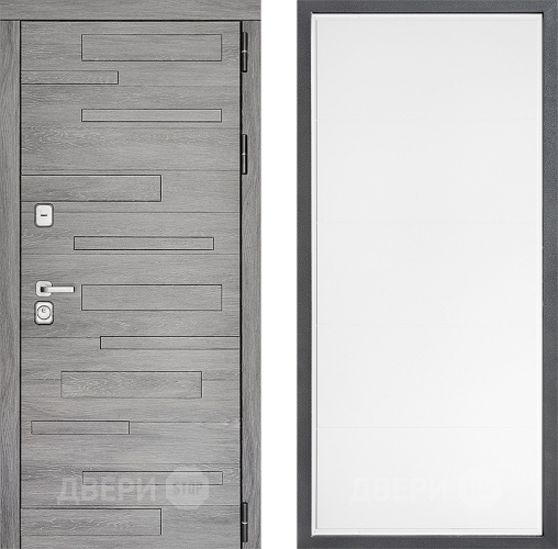 Входная металлическая Дверь Дверной континент ДК-10 ФЛ-649 Белый софт в Ногинск