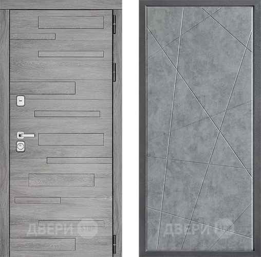 Дверь Дверной континент ДК-10 ФЛ-655 Бетон серый в Ногинск