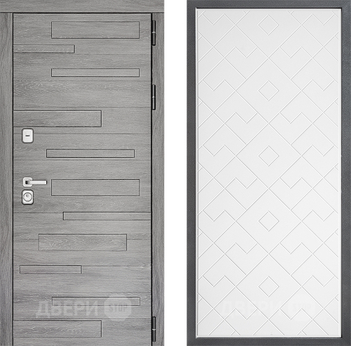 Входная металлическая Дверь Дверной континент ДК-10 ФЛ-Тиффани Белый софт в Ногинск