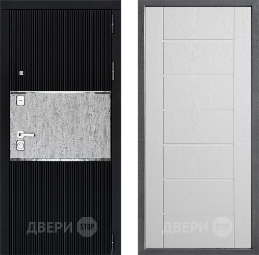 Входная металлическая Дверь Дверной континент ДК-13 ФЛ-Лайн Белое дерево в Ногинск