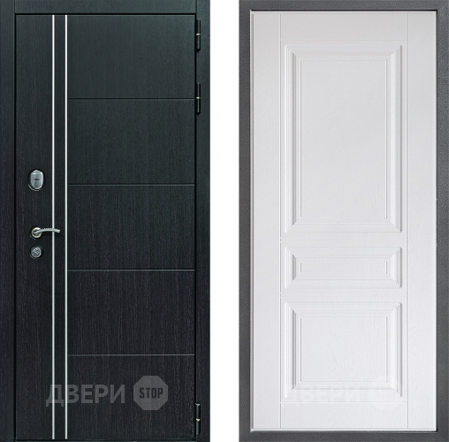 Входная металлическая Дверь Дверной континент Теплолюкс Дизайн ФЛ-243 Альберо Браш серебро в Ногинск