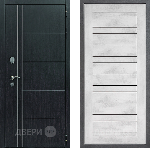 Входная металлическая Дверь Дверной континент Теплолюкс Дизайн ФЛ-49 Бетон снежный в Ногинск