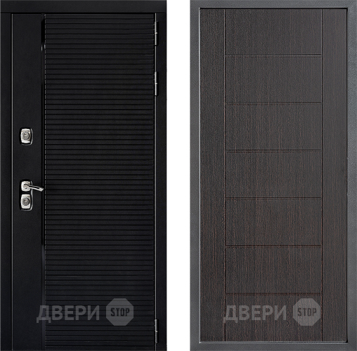 Входная металлическая Дверь Дверной континент ДК-1 ФЛ-Лайн Венге в Ногинск