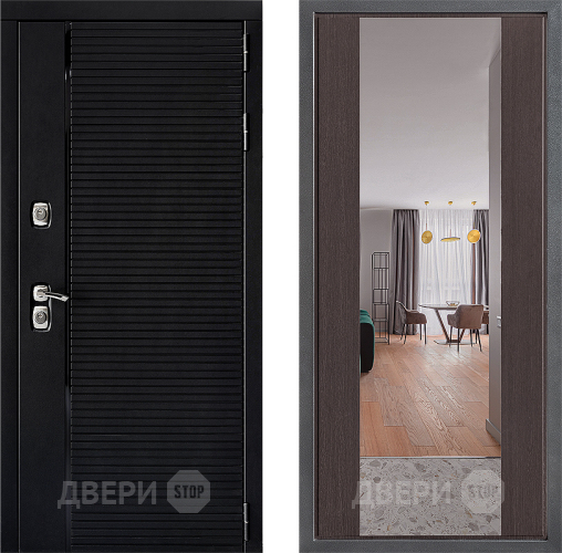 Входная металлическая Дверь Дверной континент ДК-1 ФЛЗ-1 Зеркало Венге в Ногинск