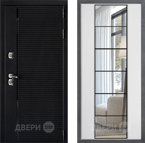 Дверь Дверной континент ДК-1 ФЛЗ-2 Зеркало Белый софт в Ногинск