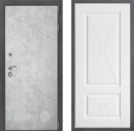 Входная металлическая Дверь Дверной континент ДК-3/743 ФЛ-617 Софт милк в Ногинск