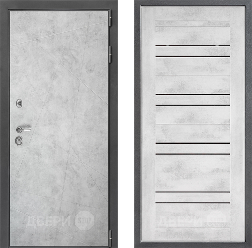 Входная металлическая Дверь Дверной континент ДК-3/743 ФЛ-49 Бетон снежный в Ногинск