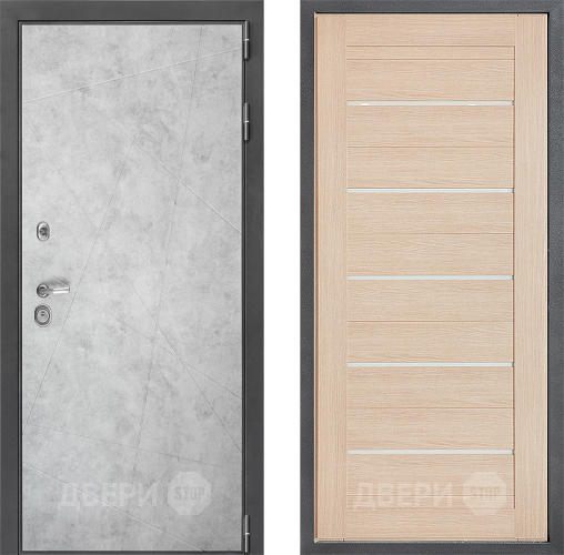 Входная металлическая Дверь Дверной континент ДК-3/743 ФЛ-46 Капучино в Ногинск