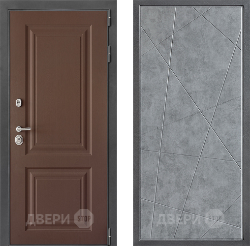 Входная металлическая Дверь Дверной континент ДК-3/729 ФЛ-655 Бетон серый в Ногинск