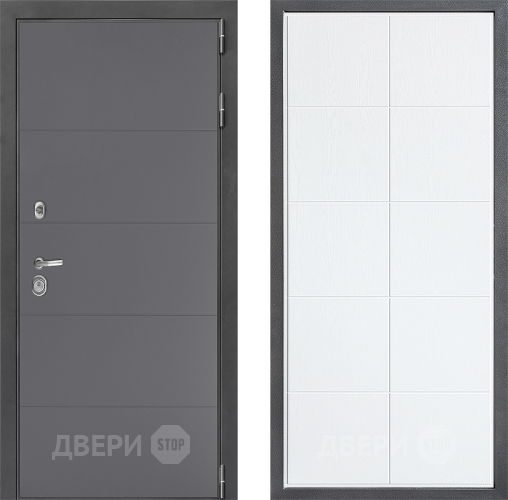 Входная металлическая Дверь Дверной континент ДК-3/649 ФЛ-Кватро Белое дерево в Ногинск