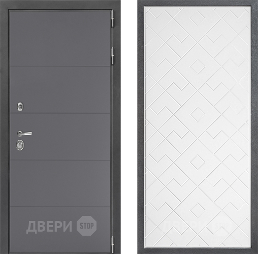 Дверь Дверной континент ДК-3/649 ФЛ-Тиффани Белый софт в Ногинск