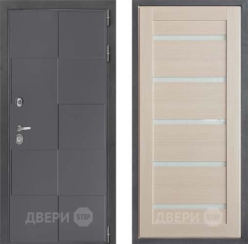 Входная металлическая Дверь Дверной континент ДК-3/606 ФЛ-47 Лиственница белая в Ногинск