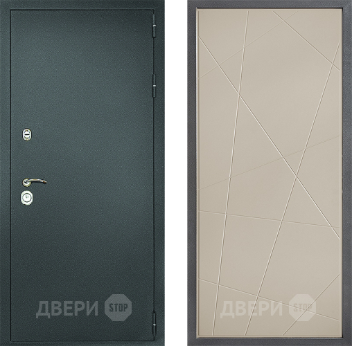 Входная металлическая Дверь Дверной континент Рубикон Серебро Дизайн ФЛ-655 Капучино в Ногинск