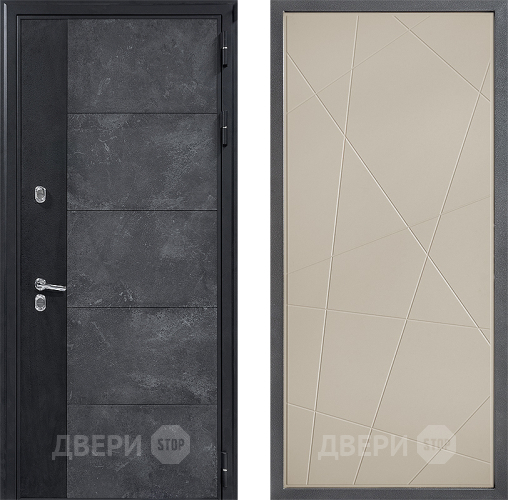 Входная металлическая Дверь Дверной континент ДК-15 Бетон ТЕРМО ФЛ-655 Капучино в Ногинск